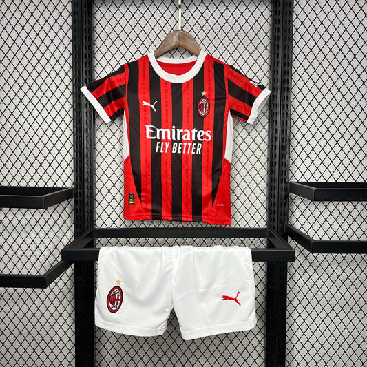 Kit Niños AC Milan 2024/25 Local