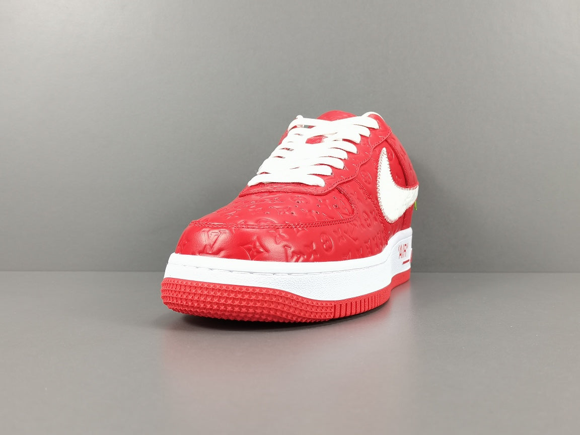 Zapatillas Louis Vuitton X Nike Air Force 1 Rojo