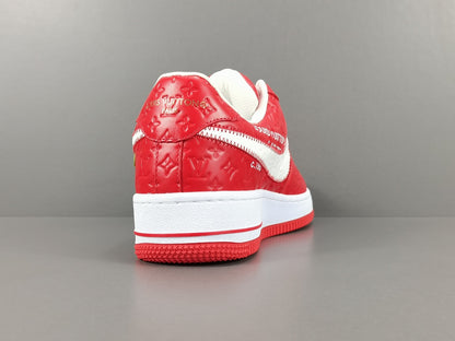 Zapatillas Louis Vuitton X Nike Air Force 1 Rojo