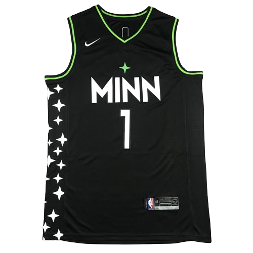 Camiseta Minnesota Timberwolves Negra