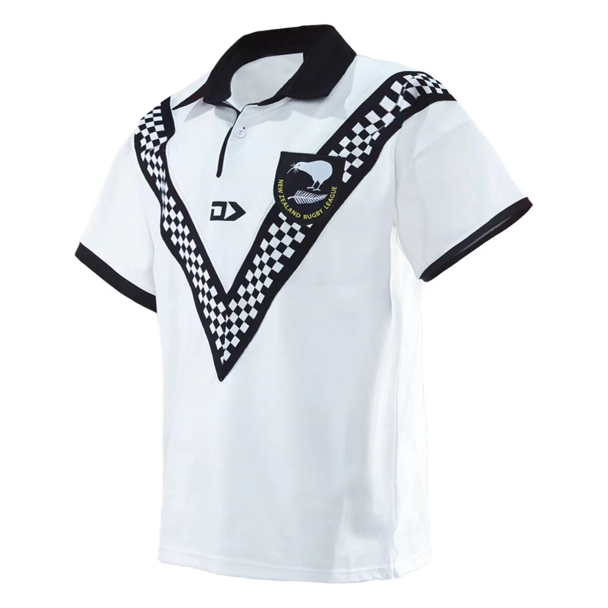 Camiseta Rugby Nueva Zelanda Kiwis 2024 Throwback Blanca