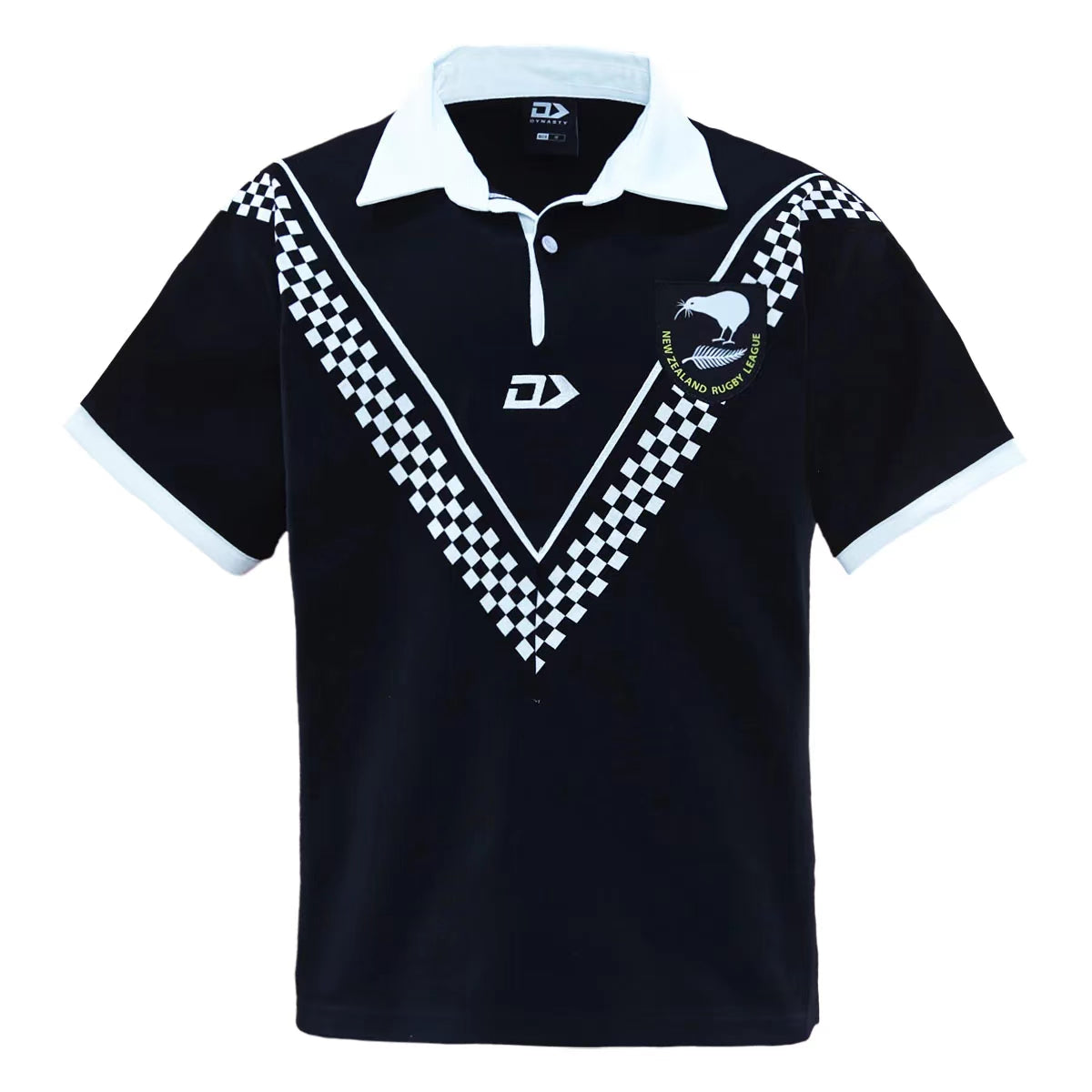 Camiseta Rugby Nueva Zelanda Kiwis 2024 Throwback Negra