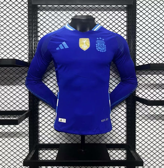 Camiseta Selección Argentina 2024 Visita Versión Jugador Manga Larga