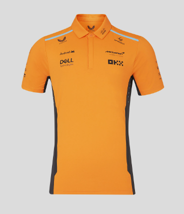 McLaren camiseta cuello polo naranja 2024