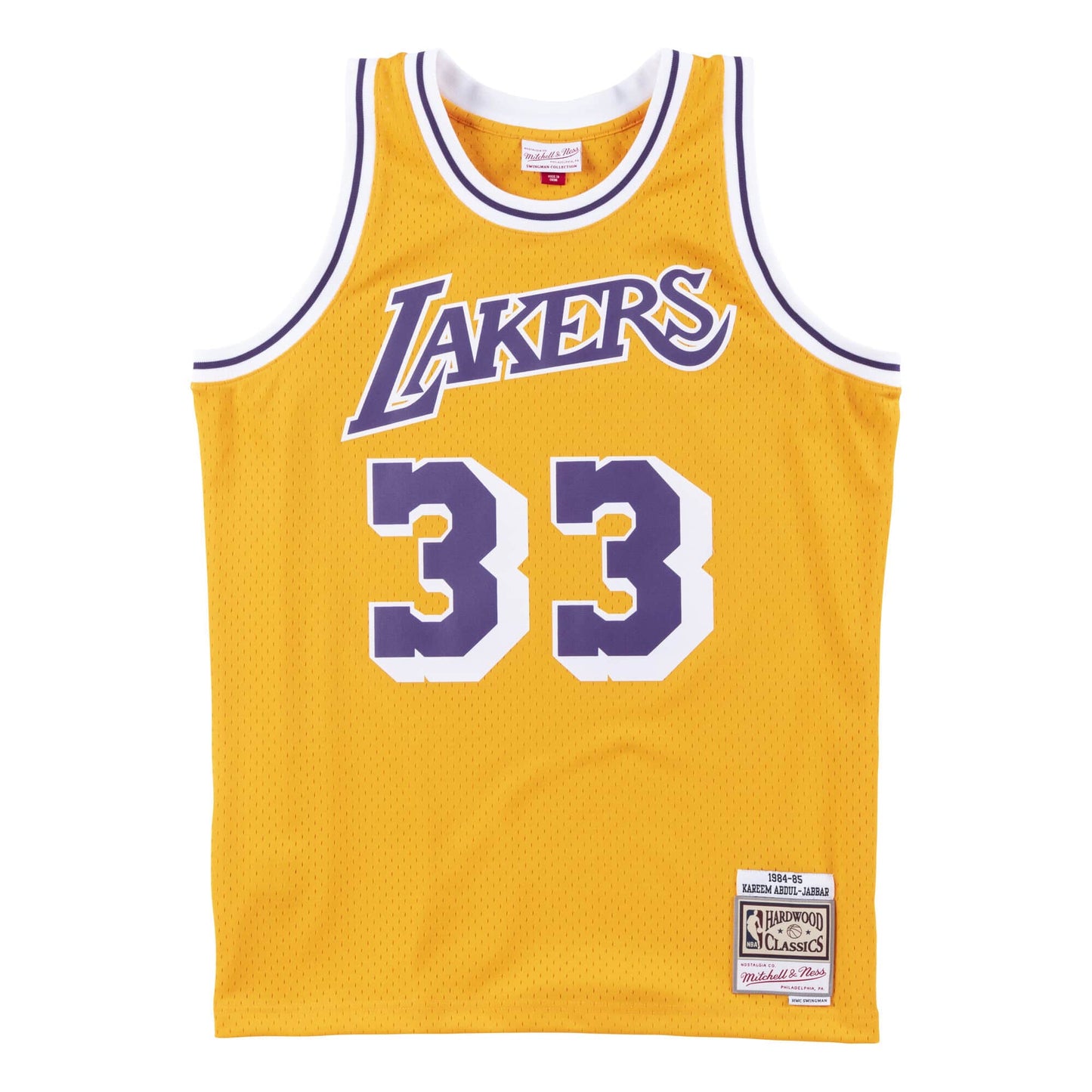 Camiseta Los Angeles Lakers 1984/85 Amarilla