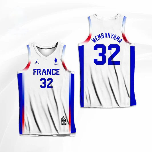 Camiseta Francia Olimpiadas 2024 Blanca