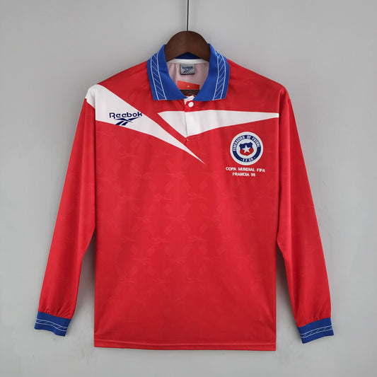 Camiseta Selección Chile 1998 Local Manga Larga